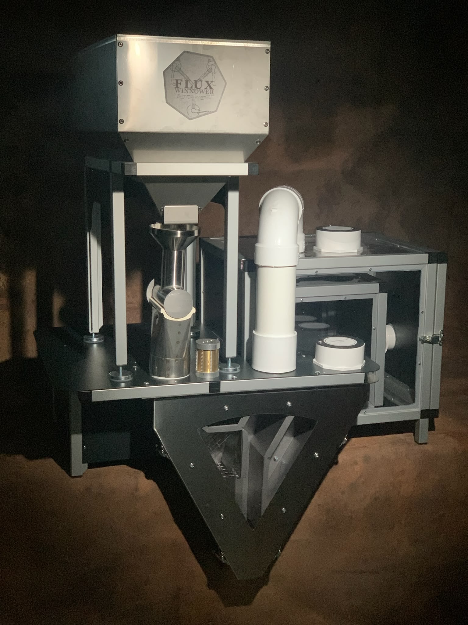 チョコレートアルケミー　ウィノワー Cocoa Bean Winnower Flux Winnower | Commercial Cacao Winnower | Chocolate Alchemy