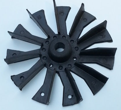 Plastic fan for the motor